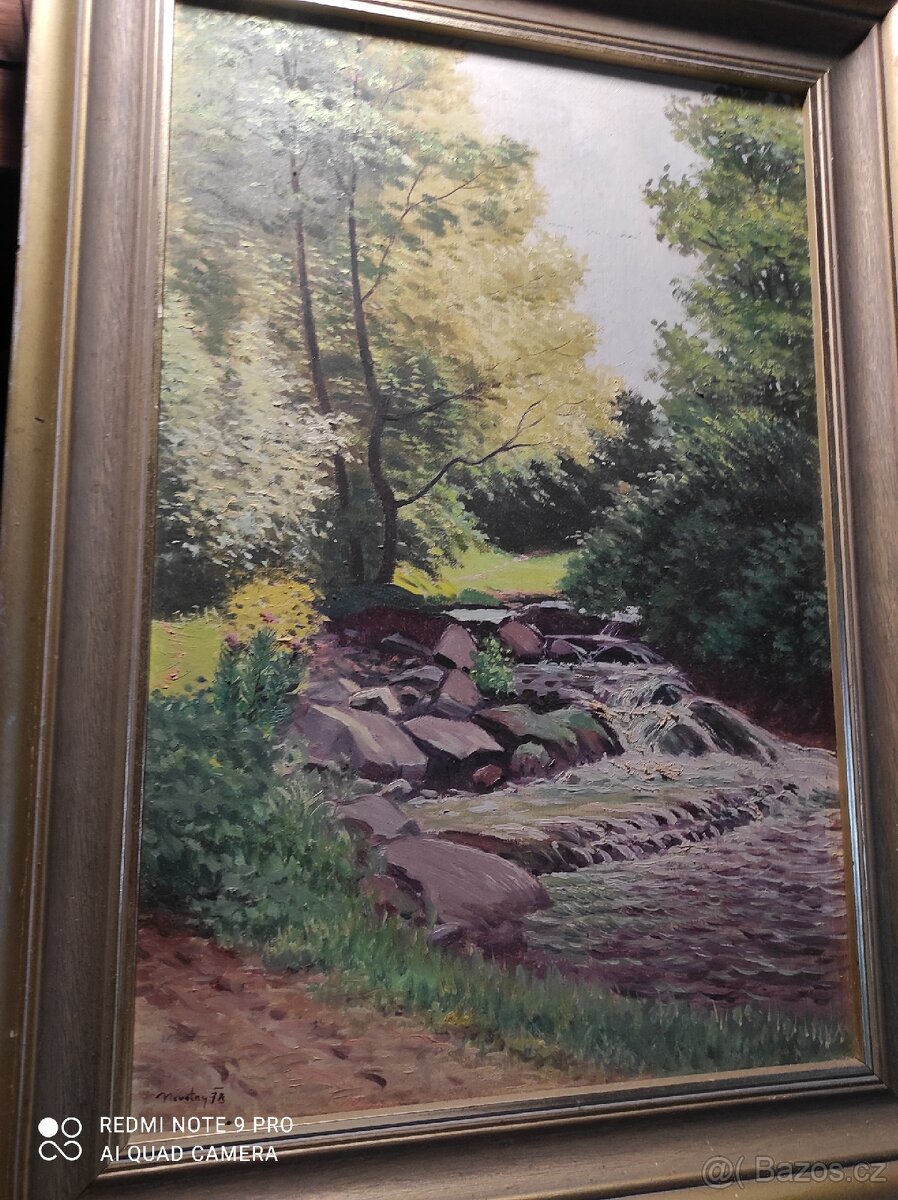 Obraz olej na kartonu - 8