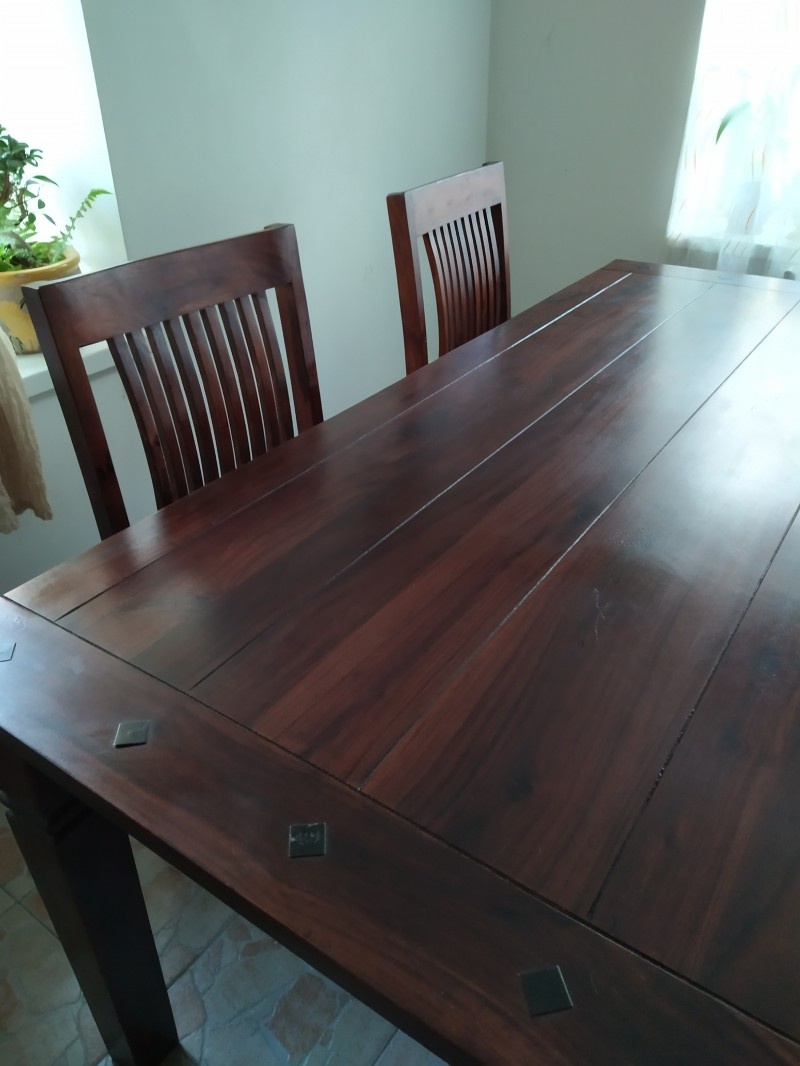 Prodám set masivního akáciového nábytku JYSK Fredericia - 8