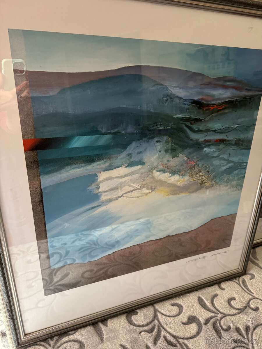 2 obrazy moderní Heinz Hook - 8