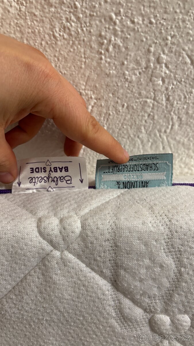 Dětská postýlka 120×60 cm - BÍLA - TOP STAV - 8