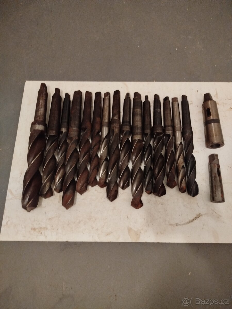 Vrtáky morse 15 ks +2 ks redukce - 8