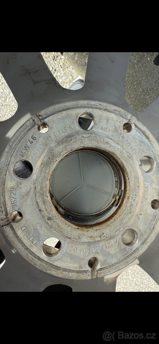 ALU KOLA ORIGINÁL MERCEDES 16" 5X112 ET45,5 7,5J sada 4ks - 8