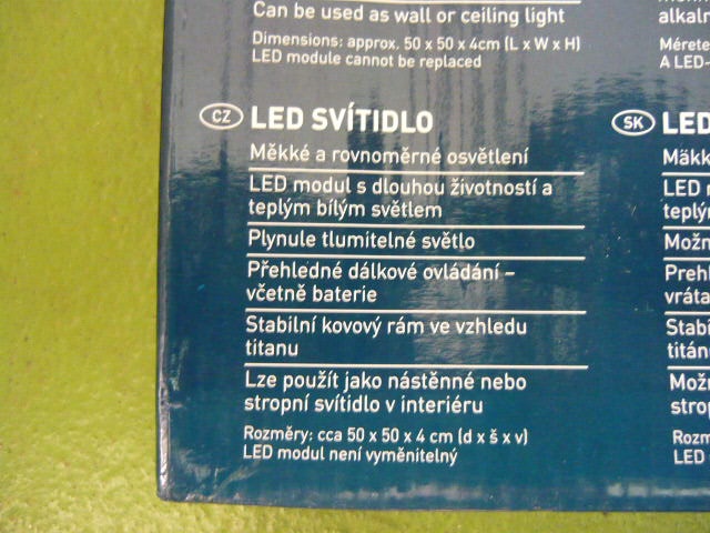 Led panel s dálkovým ovladačem 2x - 8