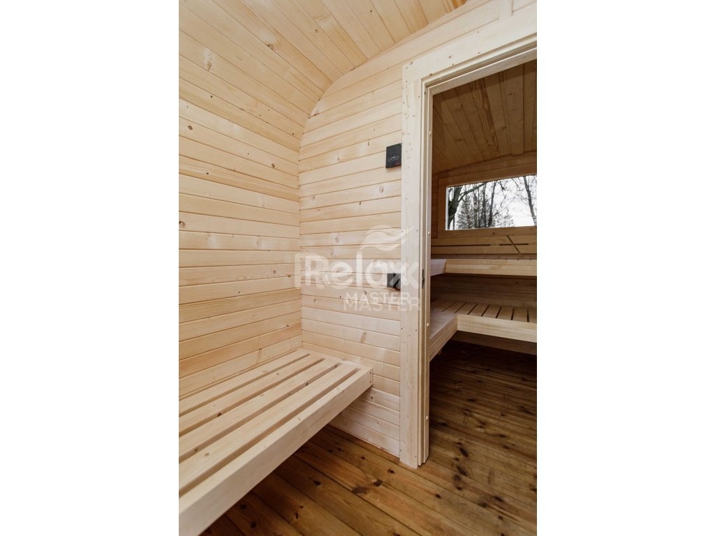 Zahradní finská sauna 3,5M s předsíní - 8