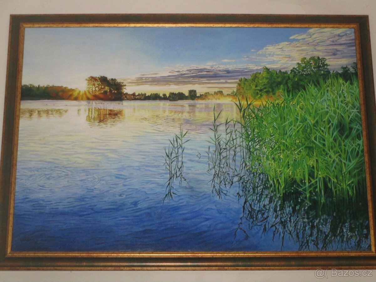 RUČNĚ MALOVANÉ OBRAZY-VÁNOČNÍ SLEVA - 8