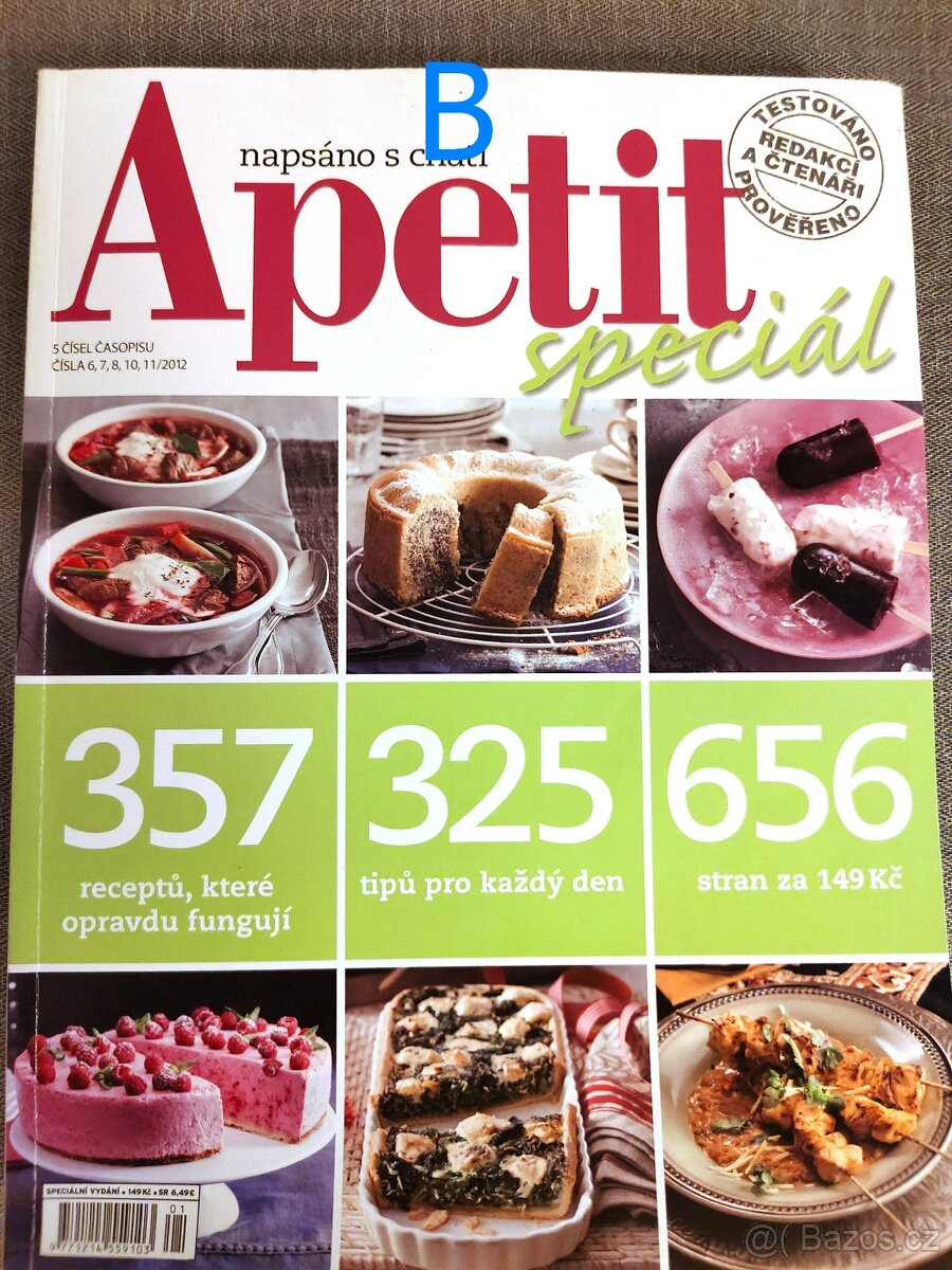 Časopis svázaný 5+5 čísel APETIT 1-5/2012, 6-11/2012 - 8