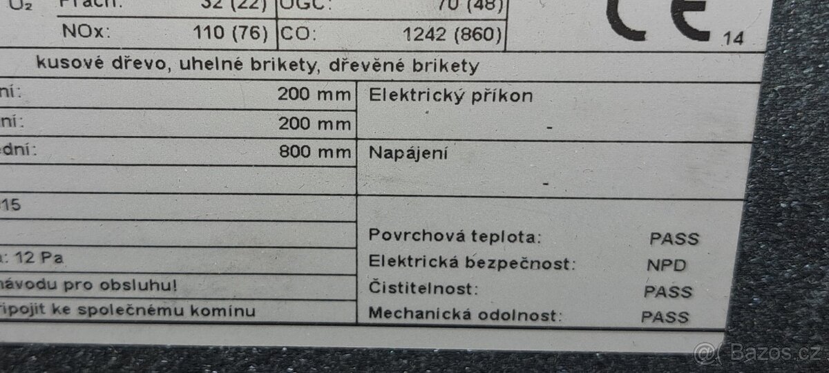 Kachlová krbová kamna s příslušenstvím - 8