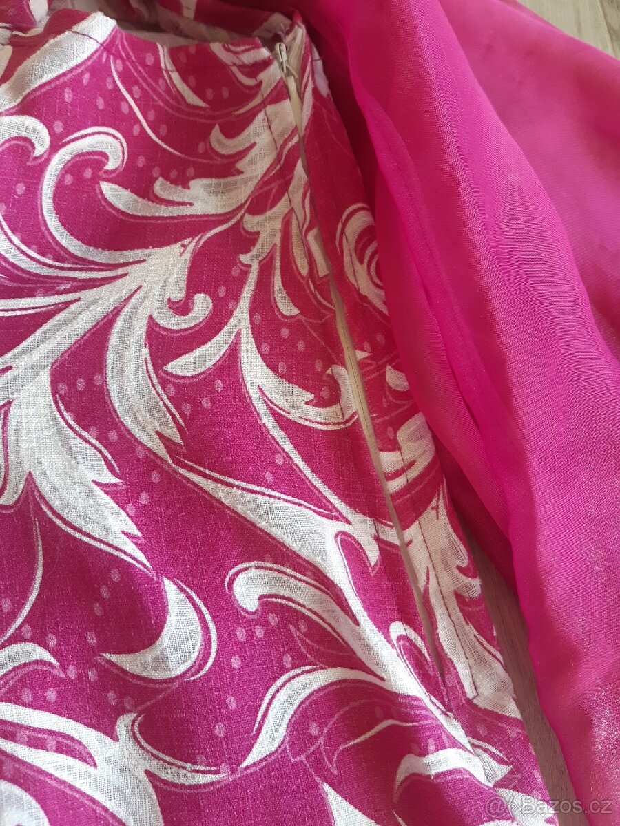 Růžové šaty vel.38 - 8