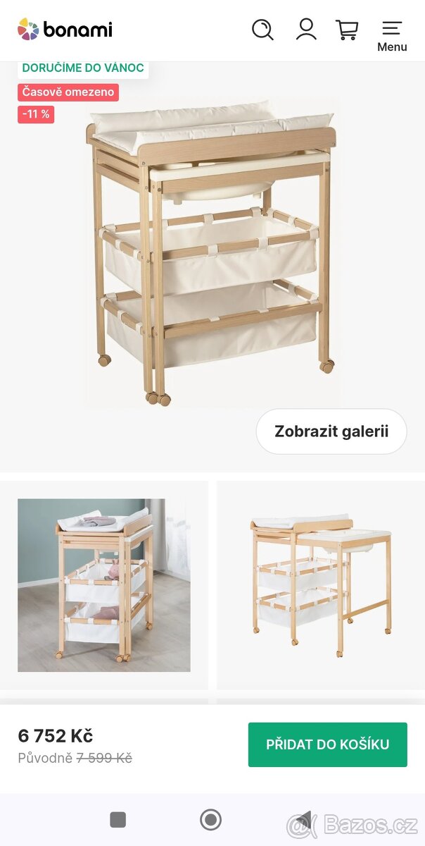 Přebalovací pult s vaničkou - 8