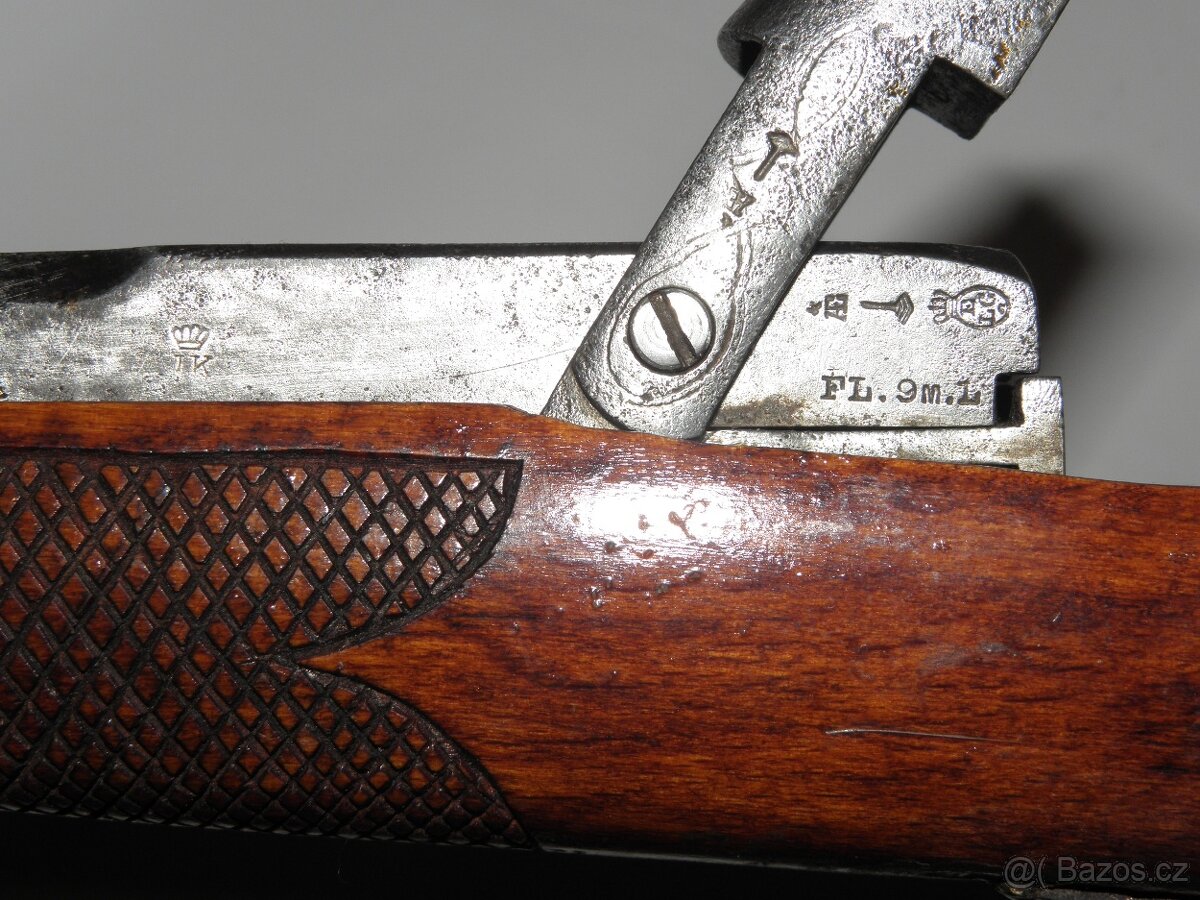 Historická flobertka 9mm - výrobce Emil Eggerth z Písku - 8