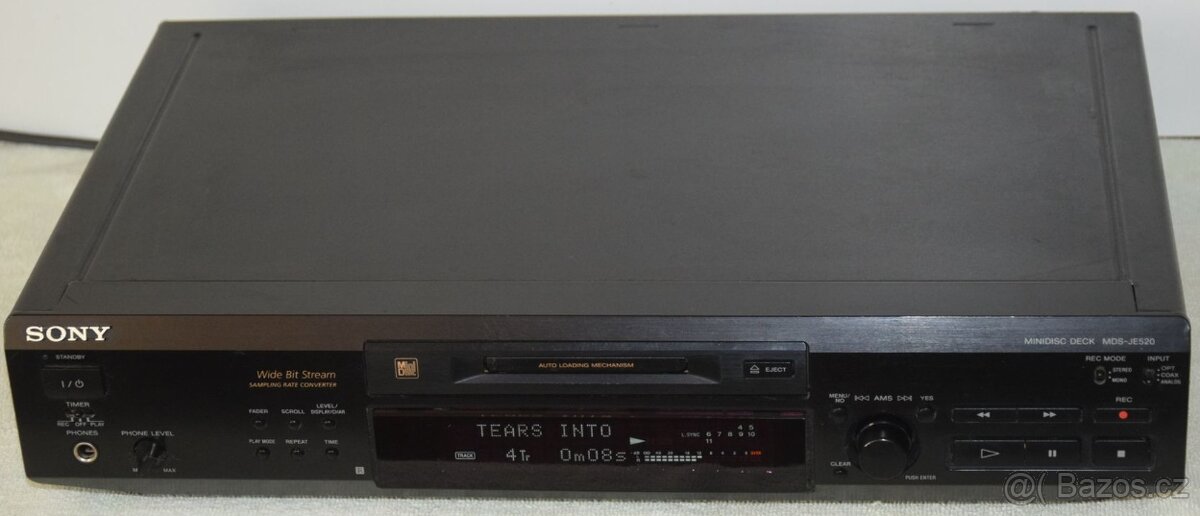 Minidisc deck SONY MDS-JE520 + 10x MD, manuál - 8