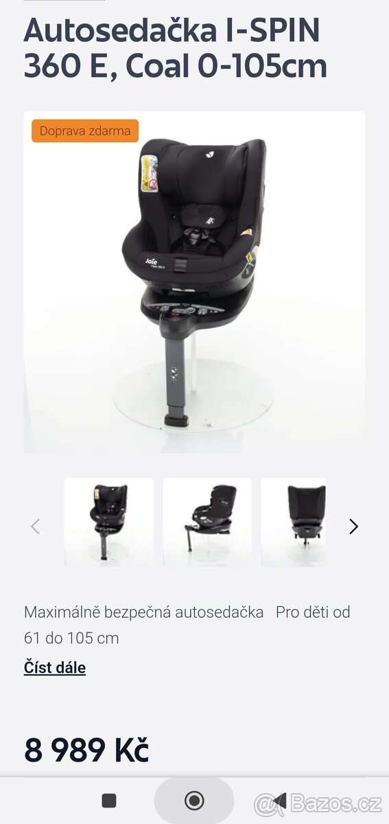 Autosedačka JOIE I-spin 360 E - 8