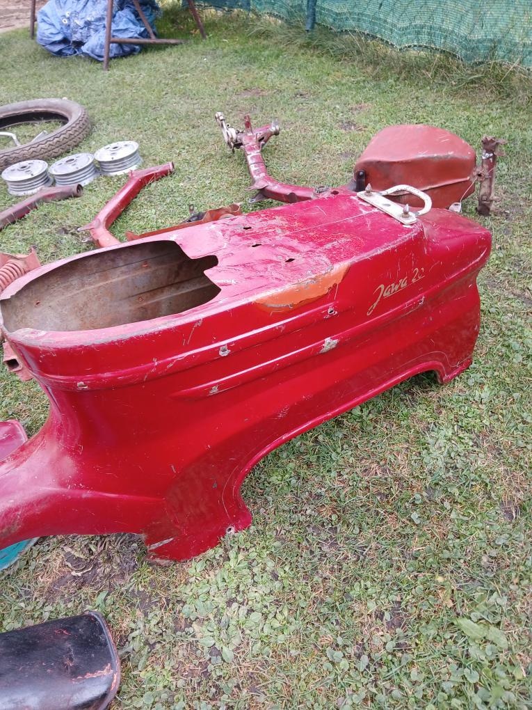 Podsedlový plech na jawa pionýr vínová - 8