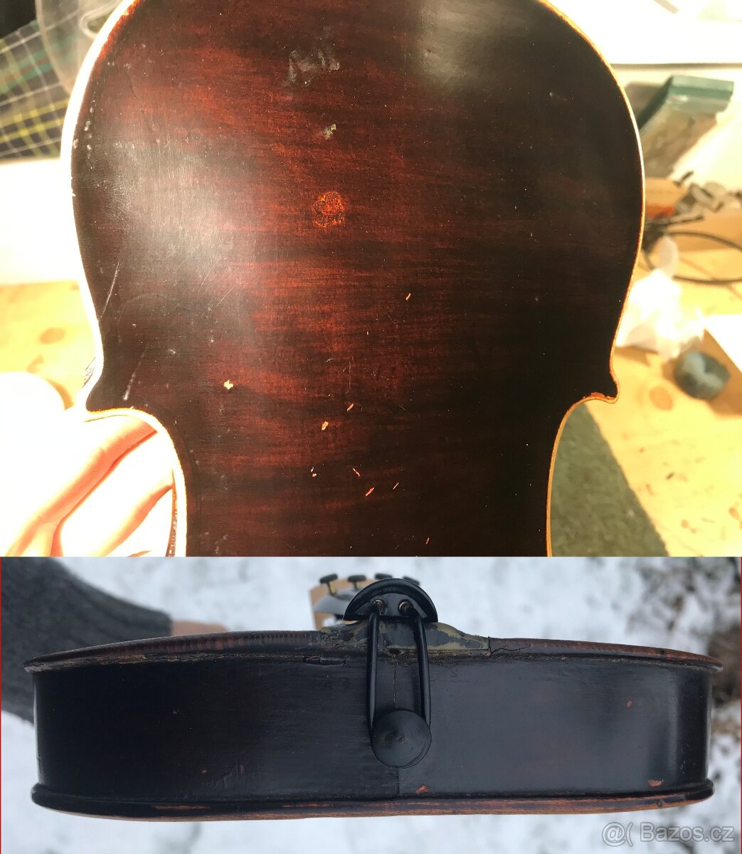 Starožitné Německé 4/4 Housle - 8