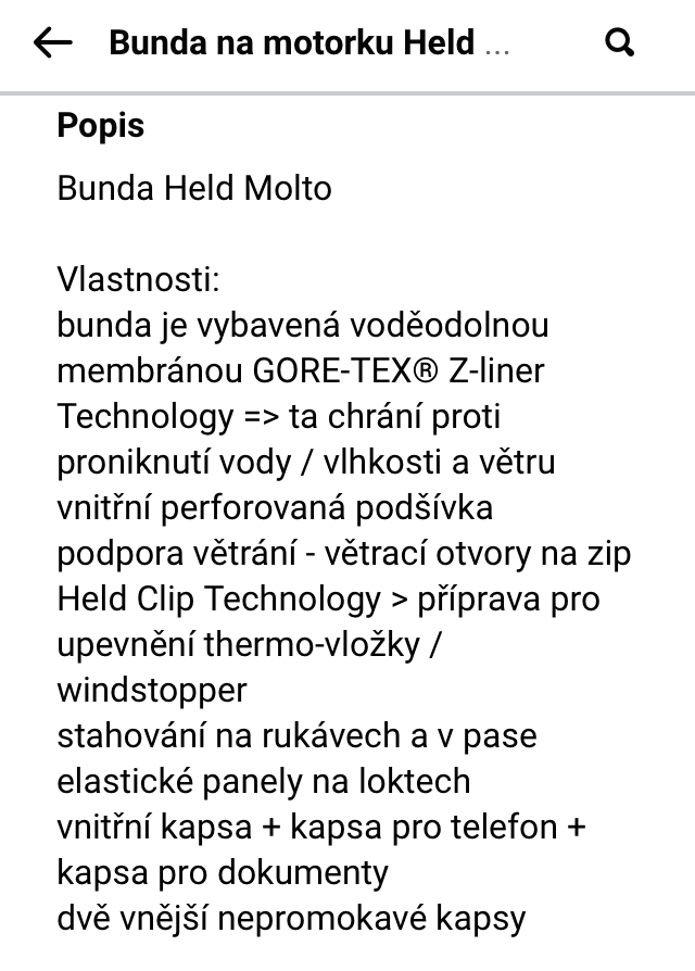 Moto bunda GORE-TEX - 8