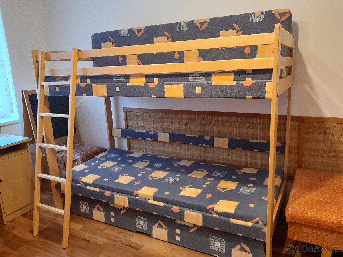Patrová postel/palanda s úložným prostorem(třetí postelí) - 8
