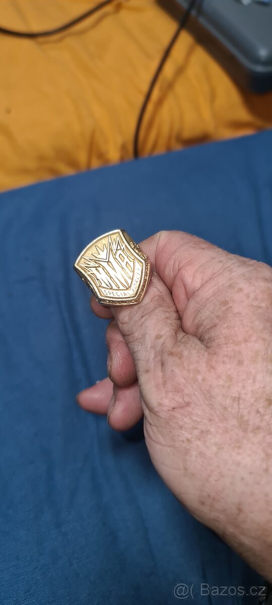 Zlatý masivní prsten speciálních jednotek PLATÍ POUZE DO PON - 8
