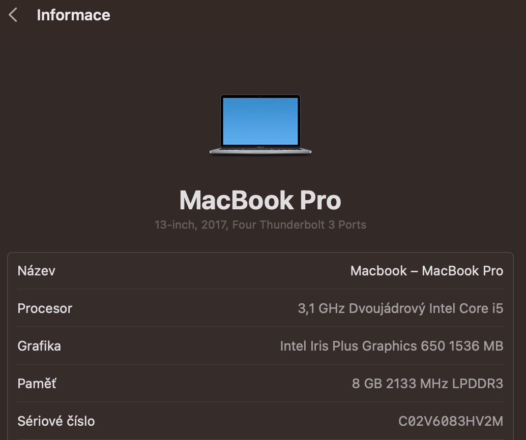 Macbook Pro 13,3" - 8