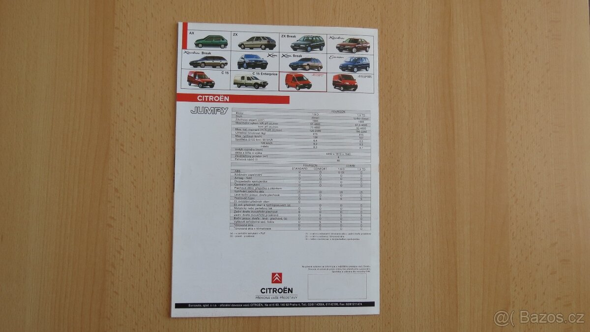 Prospekty Citroen 60. až 90. léta. - 8