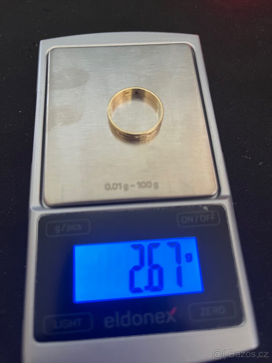 zlaté snubní prsteny – 14 karátů (585/1000) - 8
