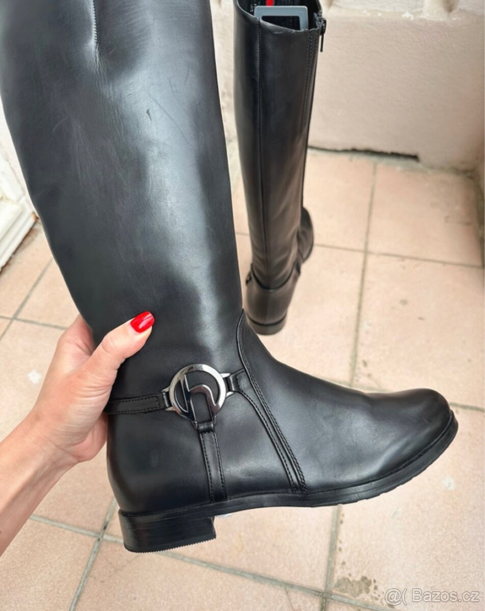 Kožené kozačky Högl - 8