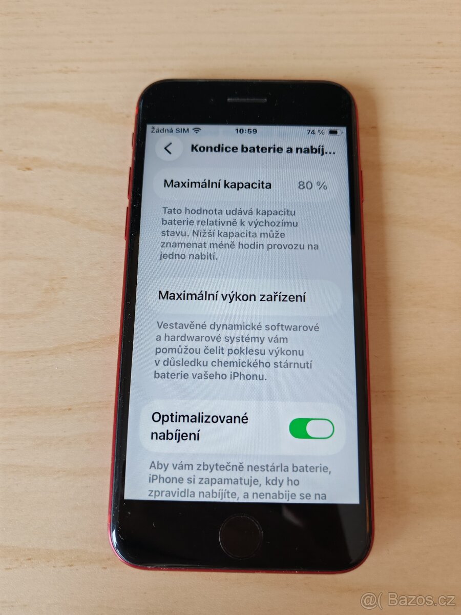 iPhone SE 2020 64GB, iOS: 26.1,plně funkční, aku 80% - 8