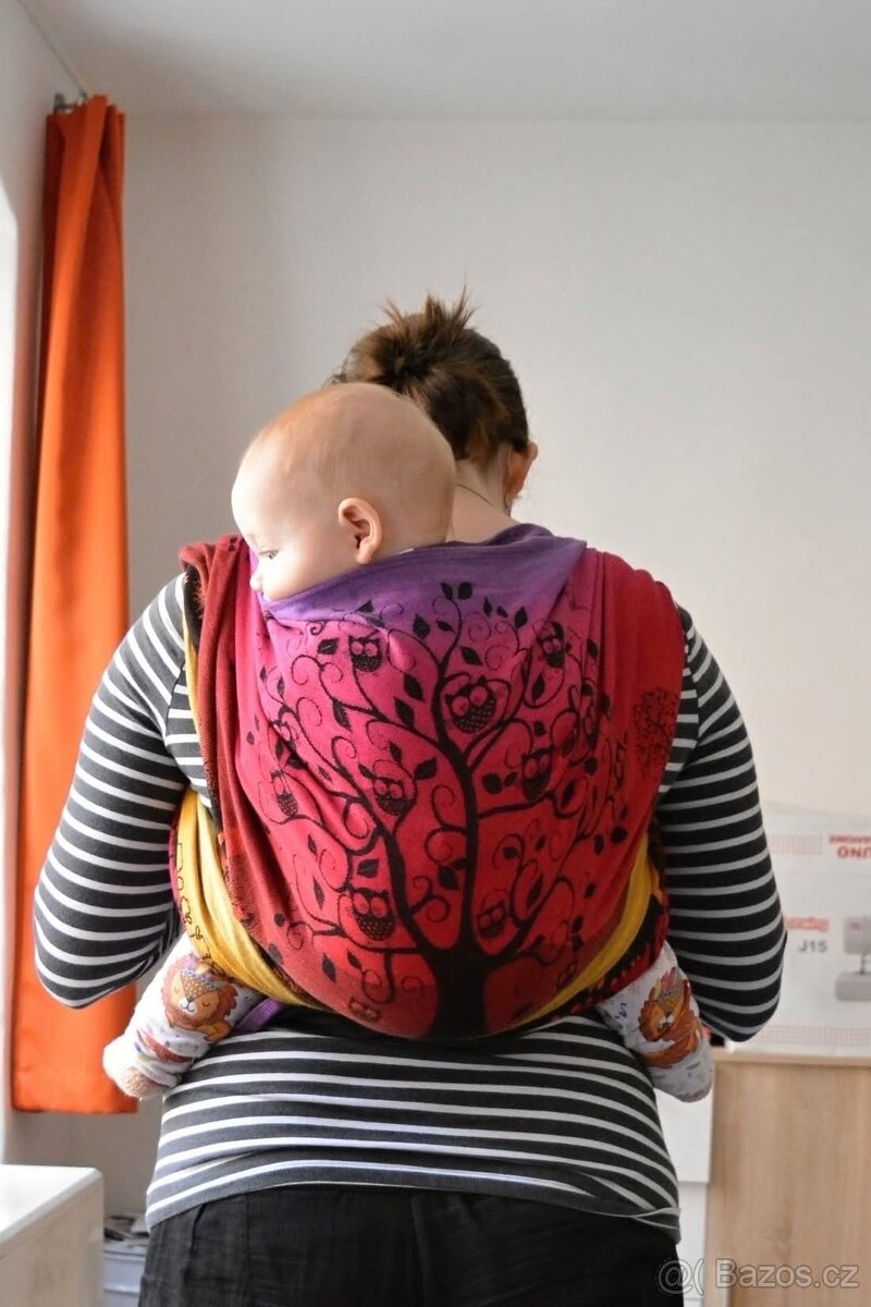 Šátek na nošení dětí Natibaby Magical Forest Night Glo vel 6 - 8