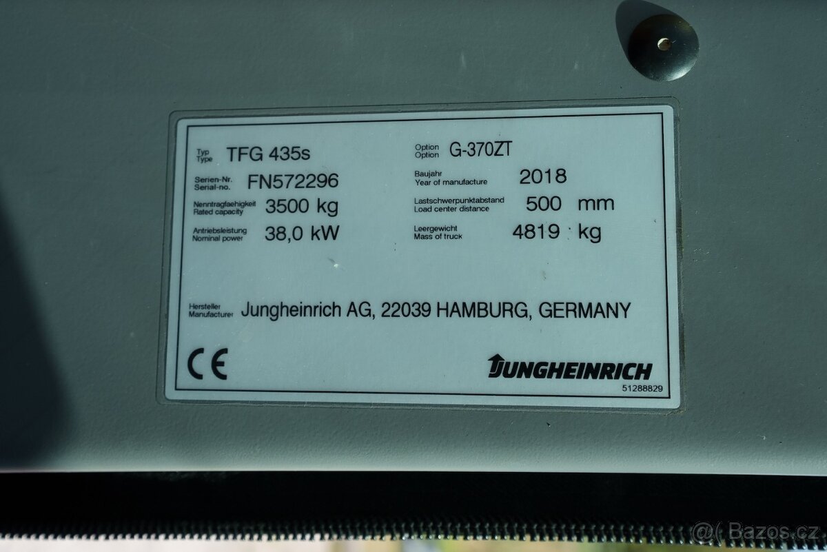 Vysokozdvižný vozík Jungheinrich TFG 435s (VV0182) - 8