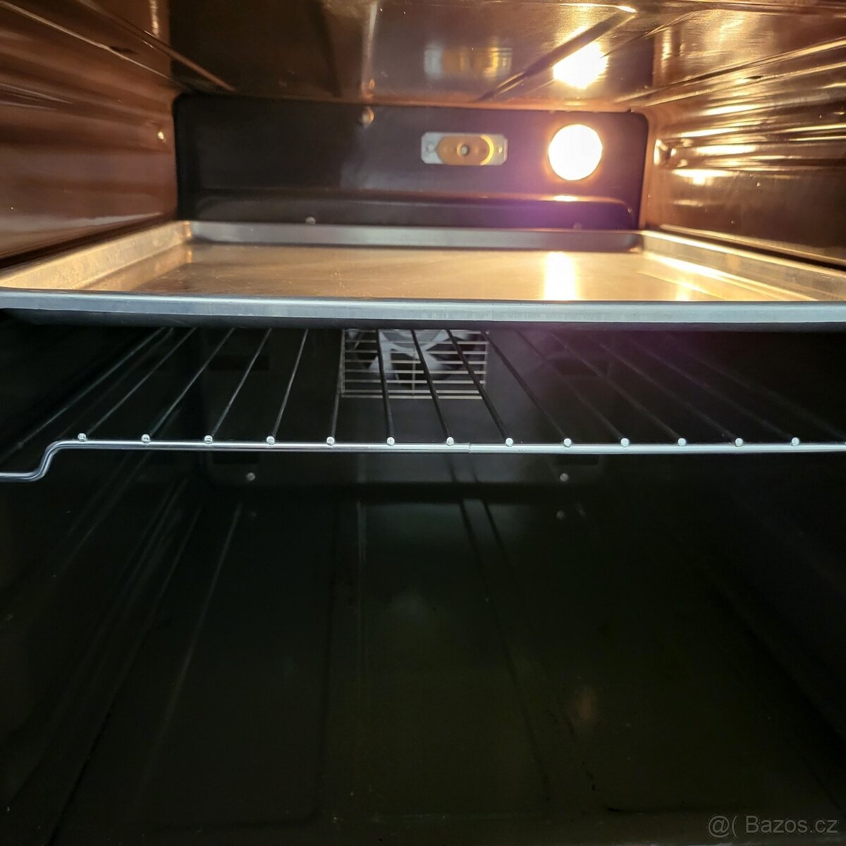 multifunkční hnědý sporák, JAKO NOVÝ, 220V - 8