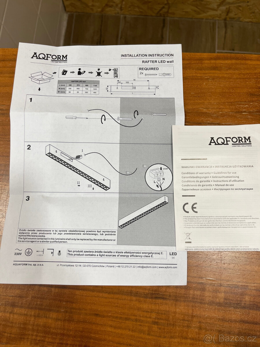 Nástěnné LED svítidlo RAFTER 29 - 8