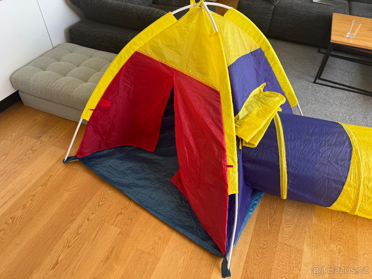 Dětský stan s tunelem - 8