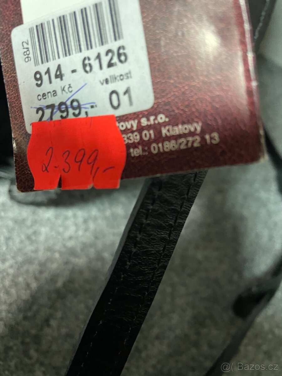 Černá kožená manažerská aktovka - 8