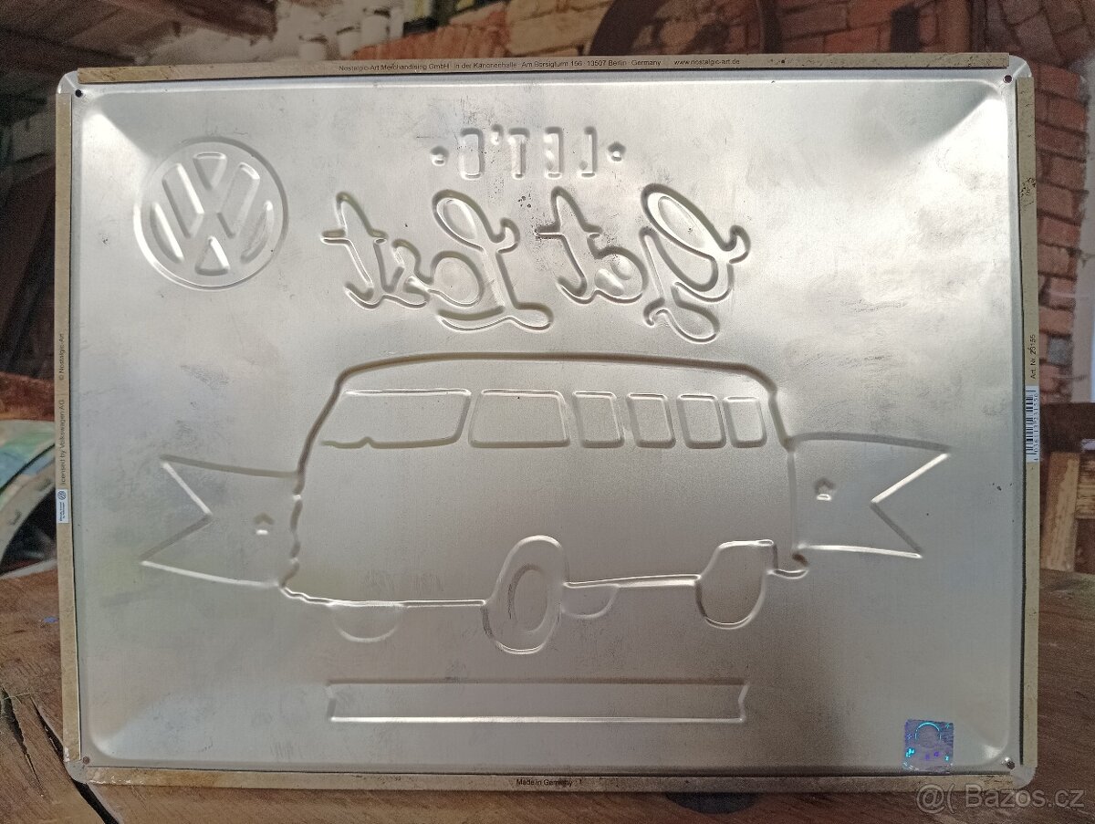 PLECHOVÁ CEDULE VW TRANSPORTER HIPPIES - 8