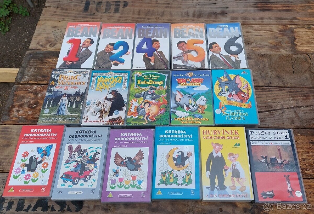 Vhs kazety 16 x - 8