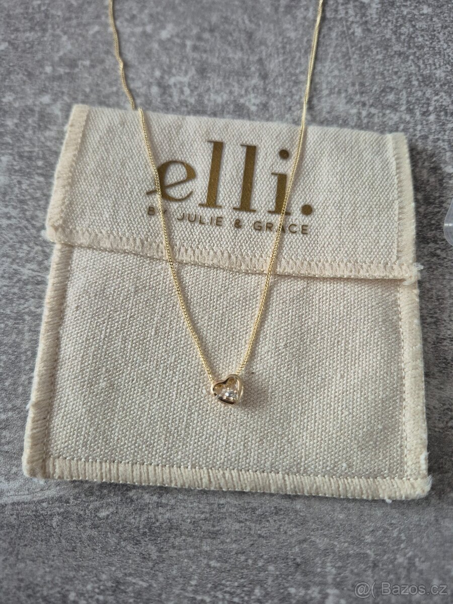 Dámský náhrdelník s diamantem 0,03ct zlato 585 14k - 8