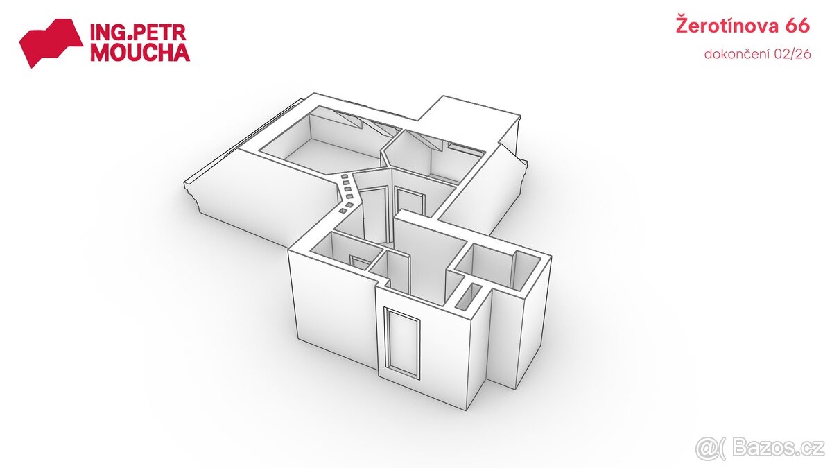 Prodej bytu 2+kk 51,5 m² Žerotínova, Praha - Žižkov - 8