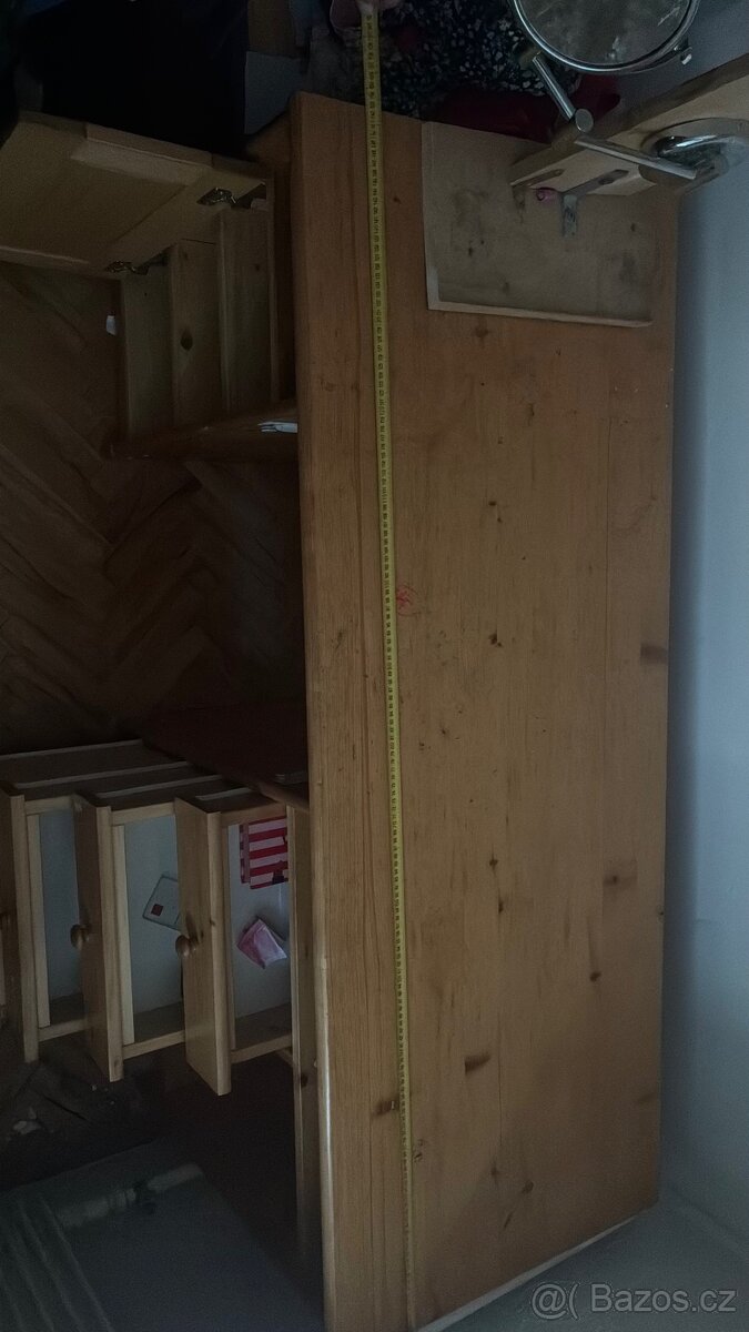 Psací stůl z masivu (borovice) – 153 x 60 cm - 8