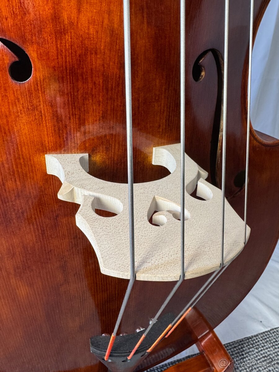 Mistrovský kontrabas 3/4 model William Tarr - 8