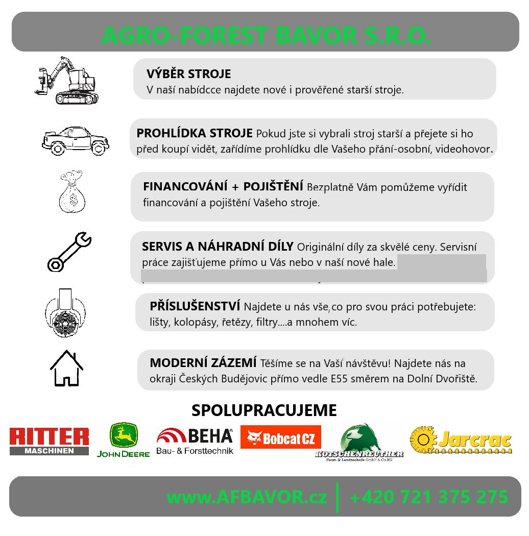 Vyvážecí souprava JOHN DEERE 1110G radlice - 8