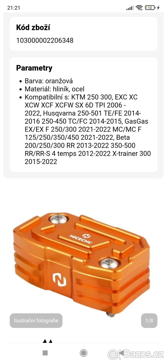 Prodám tunning díly na KTM SX a EXC - 8