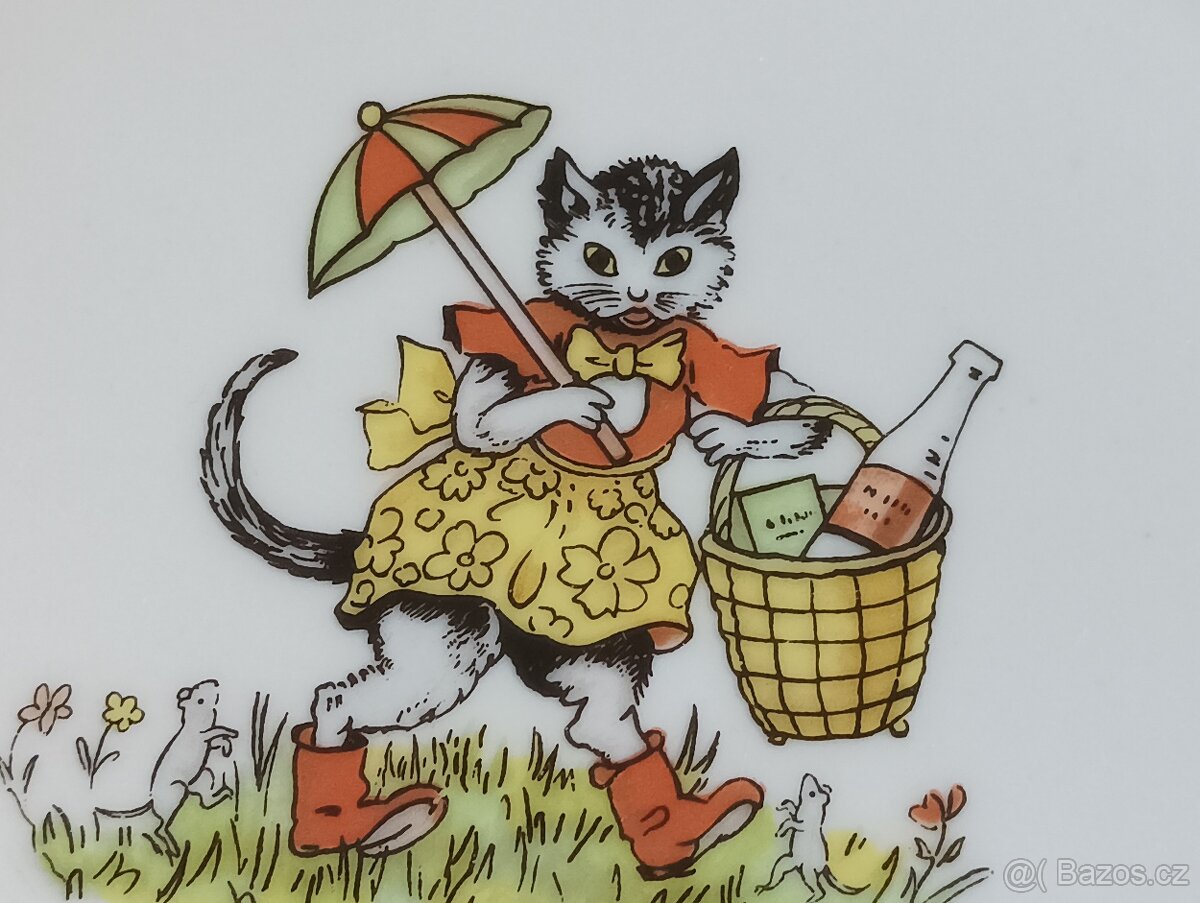 DĚTSKÝ PORCELÁNOVÝ TALÍŘ BOHEMIA NOVÁ ROLE - 8