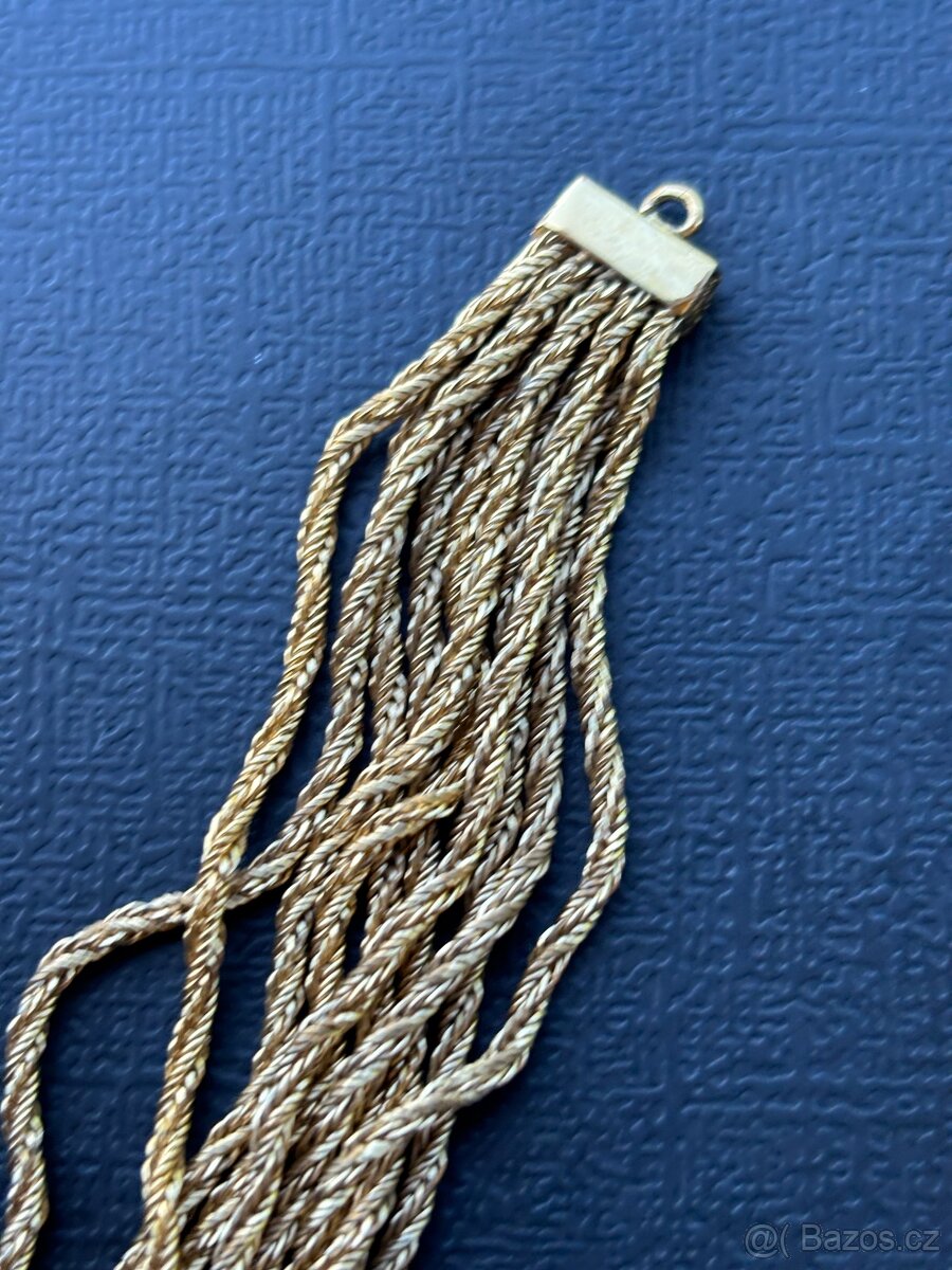 Více vláknový dámský náhrdelník | 38,5cm - 8