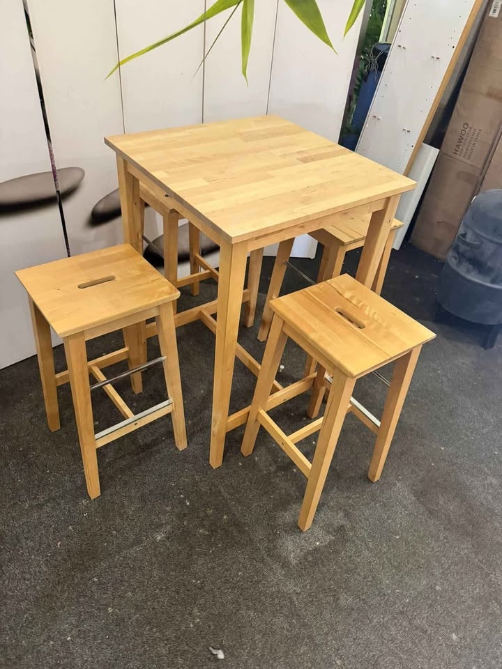 Kvalitní Barový jídelní set Masiv IKEA - 8