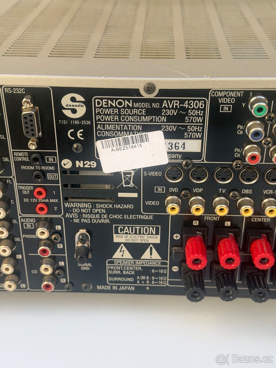 ZESILOVAČ DENON AVR-4306 - 8