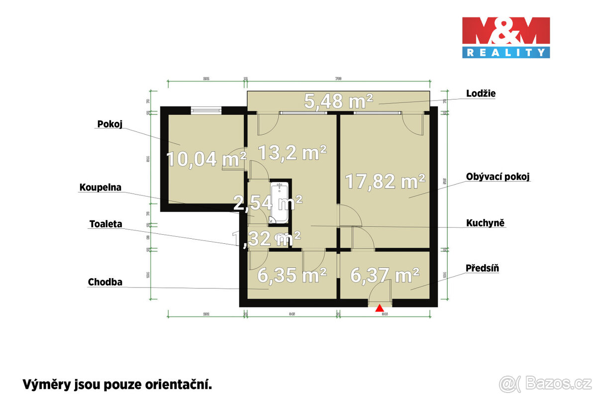 Prodej bytu 3+kk, 57 m², Karlovy Vary, ul. Dvořákova - 8