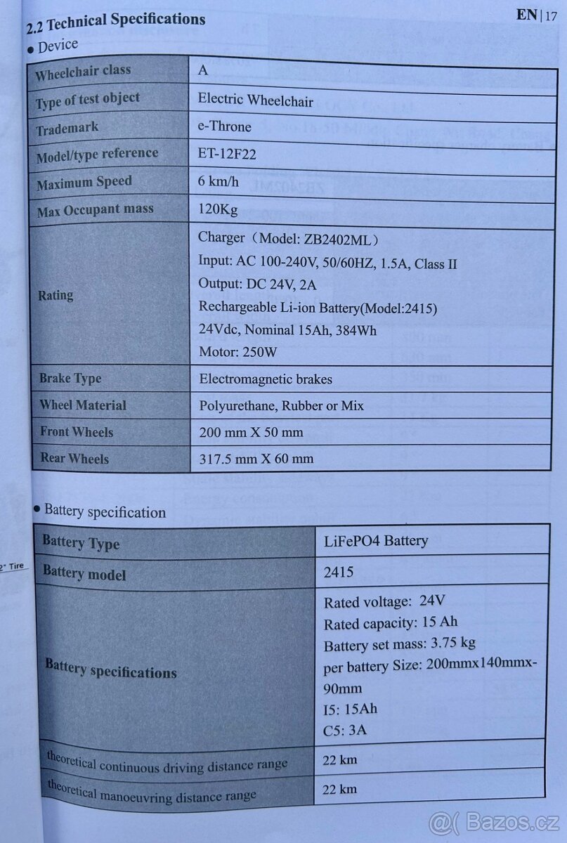 Prodám levně elektrický invalidní vozík - 8