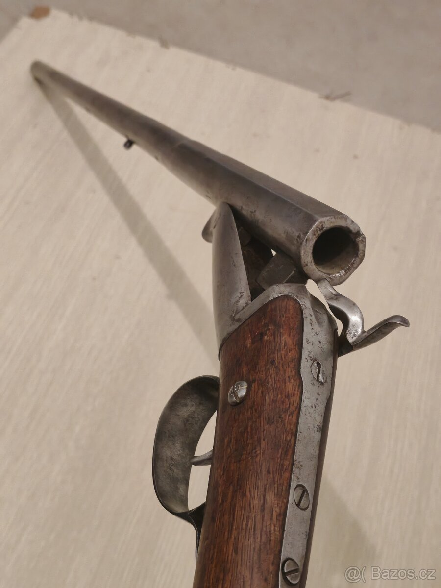 Historická jednohlavňová brokovnice - 8