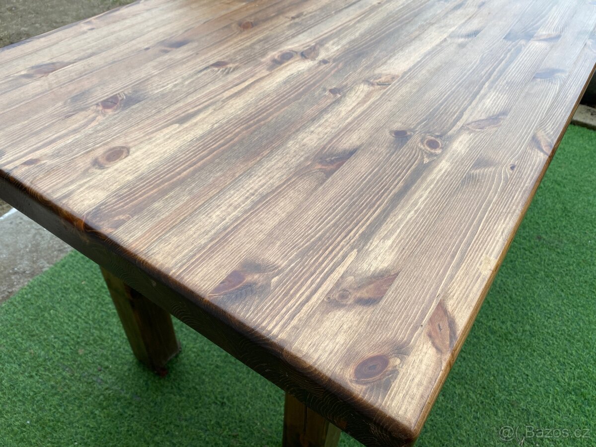 Masivní stůl smrk - 8