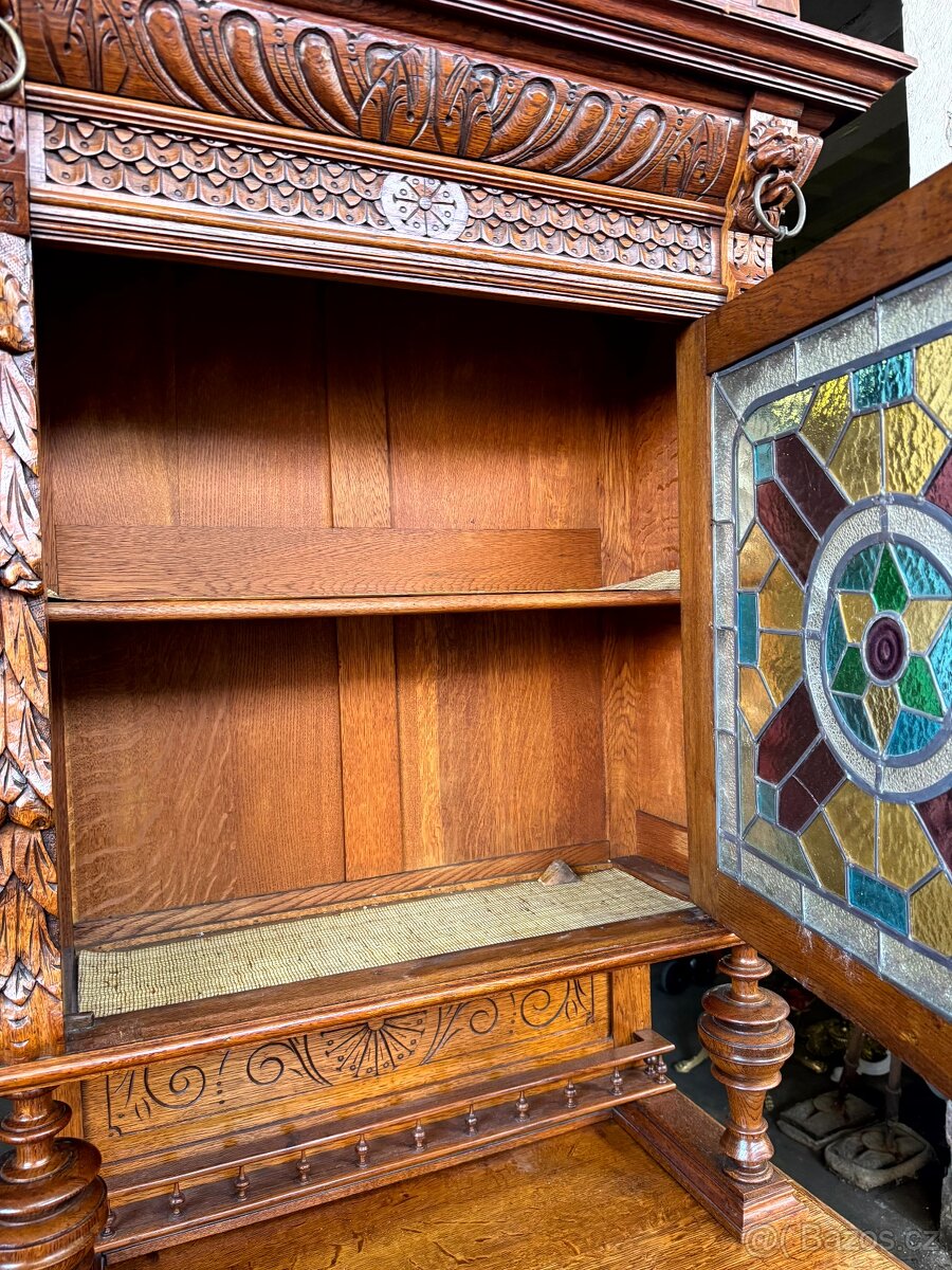 Starožitný příborník / kredenc (132021) - 8