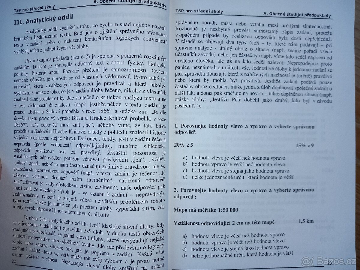 Testy studijní předpokladů pro střední školy - 8